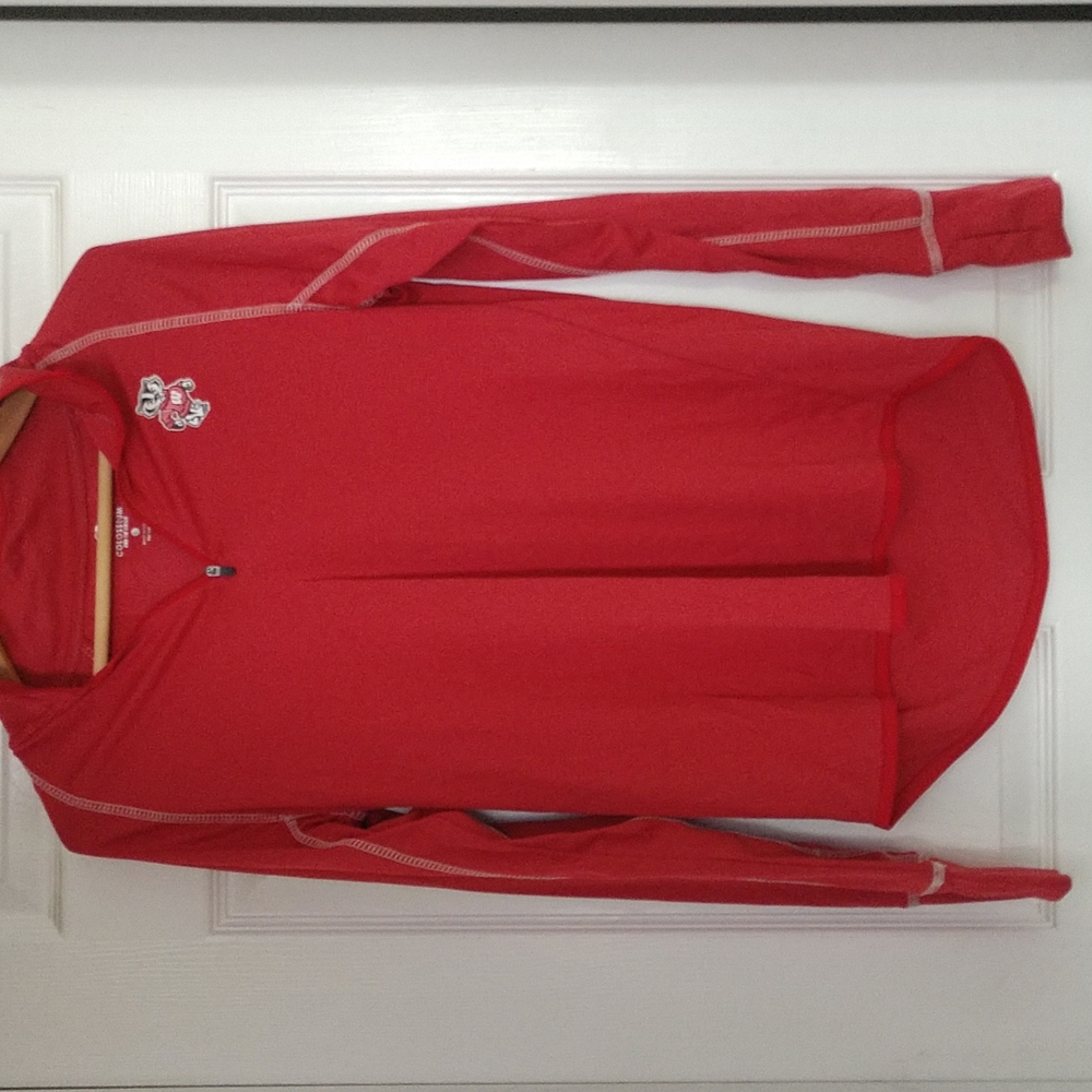 Wisconsin Badgers women's large quarter zip top